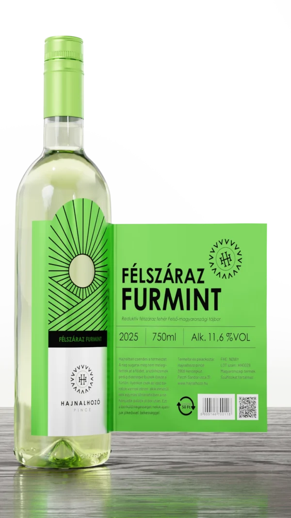 0.75l_HH0028_RFSZF25-felszaraz_furmint_2025-render2 Reduktív Félszáraz Furmint 2025